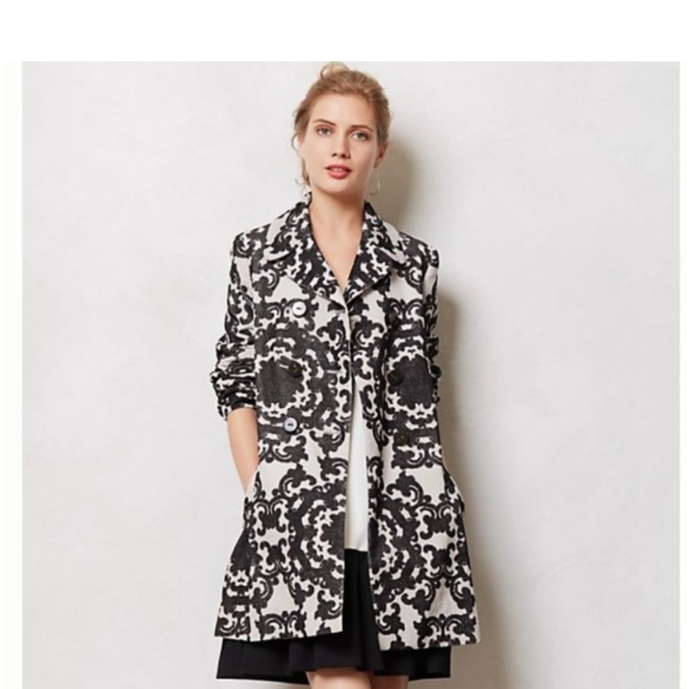 Anthropologie Leifnotes Hesa Corduroy Retro Fall Classic Women’s Coat Size 0